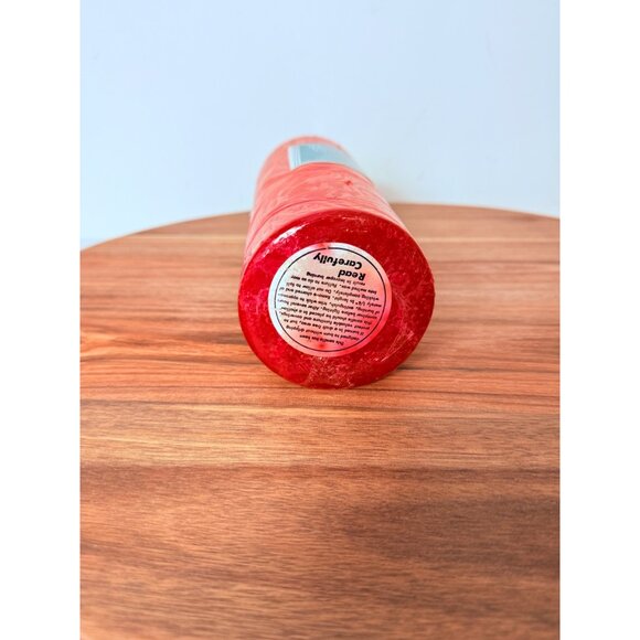 Patrician Hand Dipped Pillar Candle VTG Red Retro Holiday Wax Christmas Holiday - Picture 14 of 14